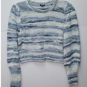 Wild Fable Space Dye Crewneck Pullover Crop Knit Sweater Ski Y2K SzXXL Soft Chic